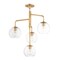 Maxim Lighting Branch 4-Light 21.5" Wide Natural Aged Brass Pendant Light 38414CLNAB - alternate 1